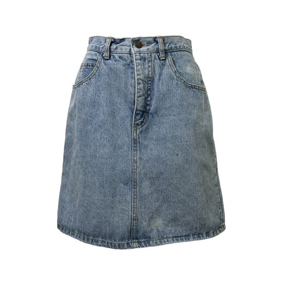 80s Vintage Guess Jeans Denim Mini Skirt by Georges Marciano Size 28 - Picture 3 of 11